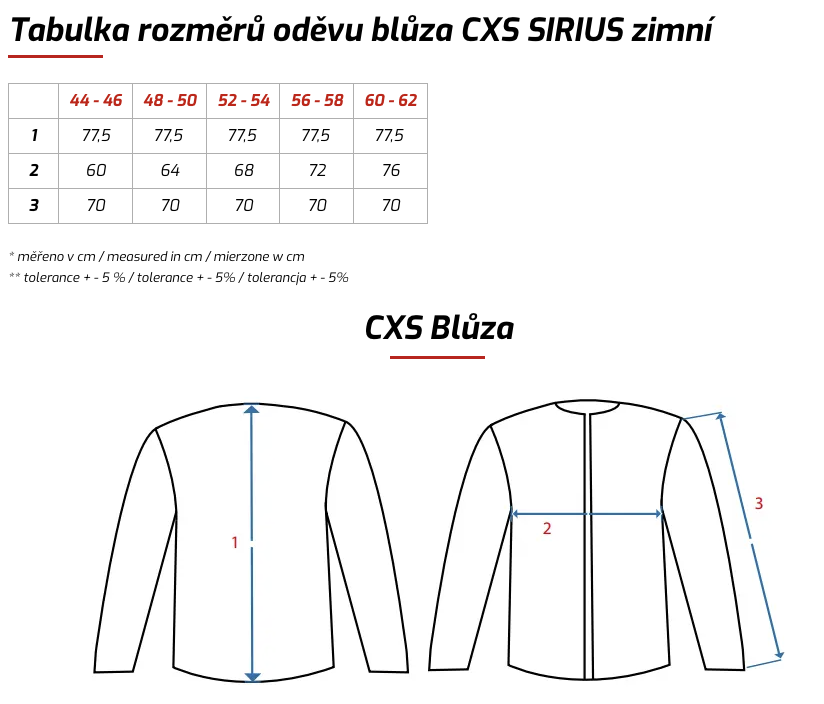 sirius zimní blůza